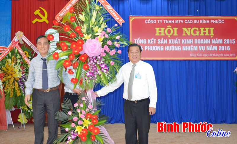 Năm 2015, cao su Bình Phước khai thác đạt 106% kế hoạch