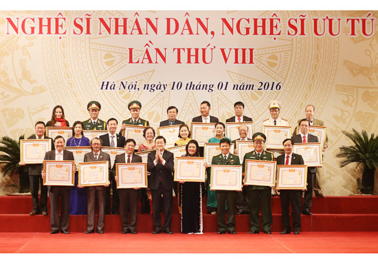 479 nghệ sĩ được trao tặng danh hiệu NSND, NSƯT lần thứ VIII