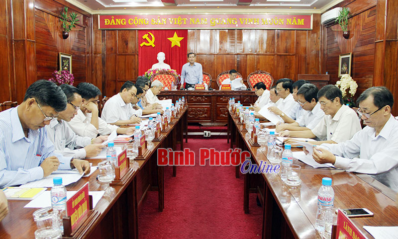 Phó chủ tịch UBND tỉnh Trần Ngọc Trai phát biểu tại hội nghị