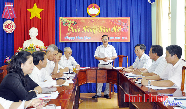 Chủ tịch UBMTTQVN tỉnh Nguyễn Quang Toản mong muốn c&aacute;c cấp, c&aacute;c ng&agrave;nh phối hợp, kh&ocirc;ng để người ngh&egrave;o kh&ocirc;ng c&oacute; tết