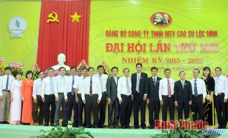 Ban Chấp hành Đảng bộ Công ty TNHH MTV cao su Lộc Ninh nhiệm kỳ 2015-2020 - Ảnh: Phương Thảo
