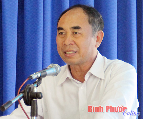 &Ocirc;ng Nguyễn Tiến Dũng ph&aacute;t biểu tại hội nghị hiệp thương lần thứ hai