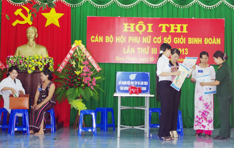 Binh đoàn 16 thi cán bộ hội phụ nữ giỏi