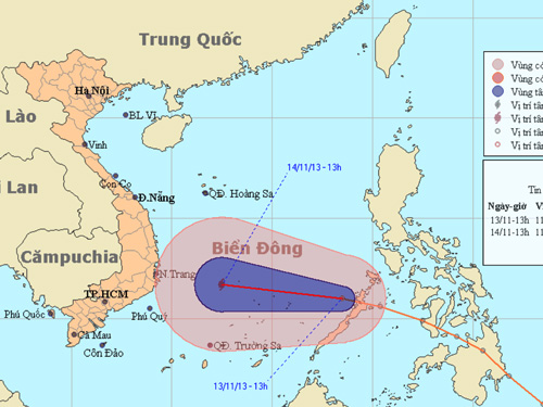 Áp thấp nhiệt đới giật cấp 9 đã vào biển Đông