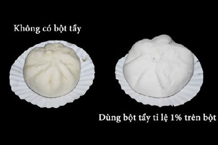 Bánh bao: Vỏ trắng hóa chất, nhân đồ ôi thiu