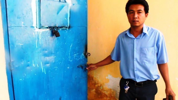 Các đối tượng tấn công trại cai nghiện đã phá khóa cửa phòng nơi học viên Nguyễn Ngọc Long đang ở để giải cứu 'đại ca' Long