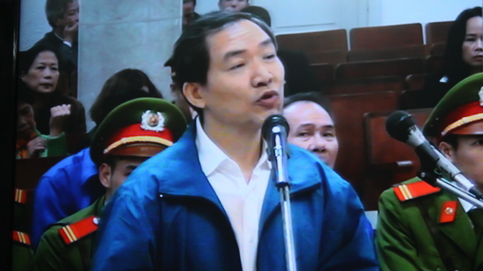 Bị cáo Dương Chí Dũng tại tòa