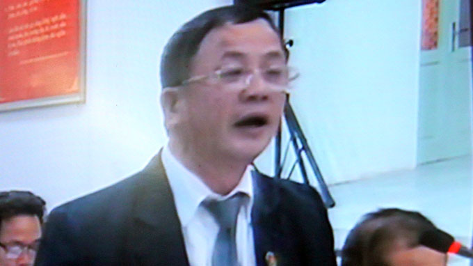 Luật sư Nguyễn Đình Hòe bào chữa cho bị cáo Trần Hữu Chiều