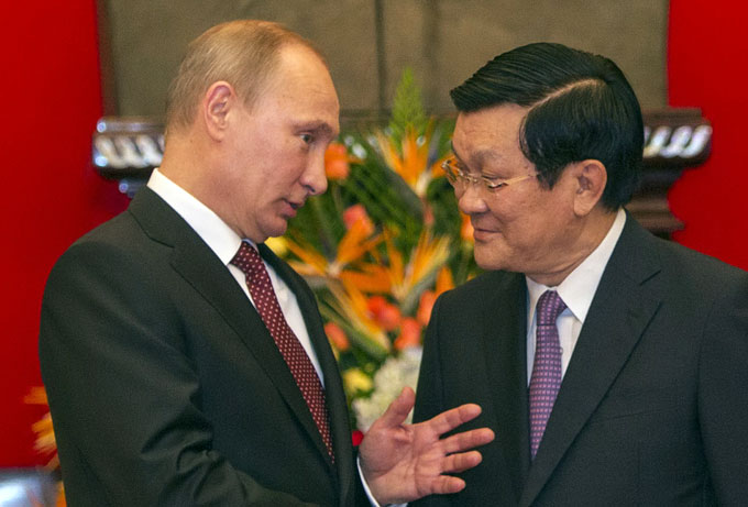 Chủ tịch nước Trương Tấn Sang và Tổng thống Nga Putin