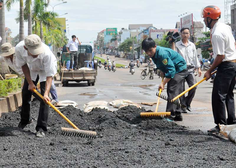 Vật liệu thi công mặt đường thân thiện với môi trường