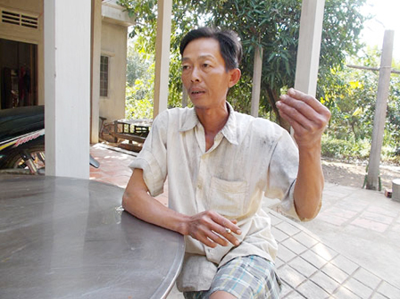 Ông Nguyễn Ngọc Khương, người dại dột gán vé số độc đắc vì  5000 đồng thua bạc.
