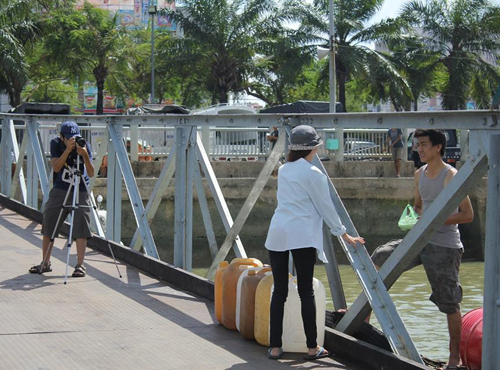 Làm phim ngắn đang là trào lưu thu hút nhiều nhóm bạn trẻ - Ảnh: nhóm làm phim cung cấp