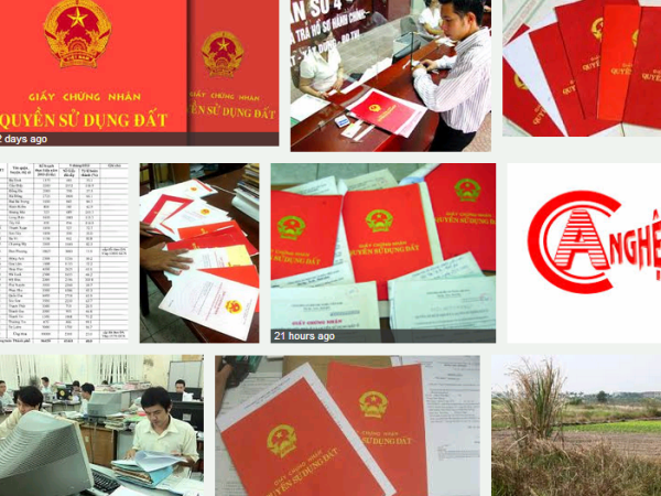 Luật Đất đai 2013 cho ph&eacute;p l&agrave;m sổ đỏ qua mạng điện tử. (Ảnh: H&ugrave;ng V&otilde;/Vietnam+)