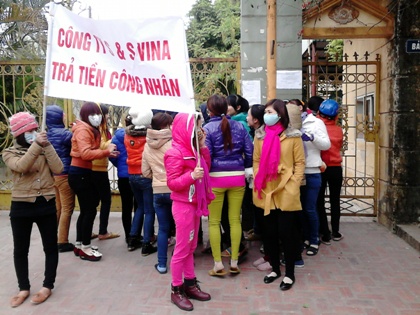 Đơn khiếu nại của công nhân Công ty TNHH MTV S&S Vina gửi Phòng LĐ&TBXH TP Bắc Giang.