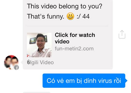 Virus mới lại lây lan qua Facebook Messenger