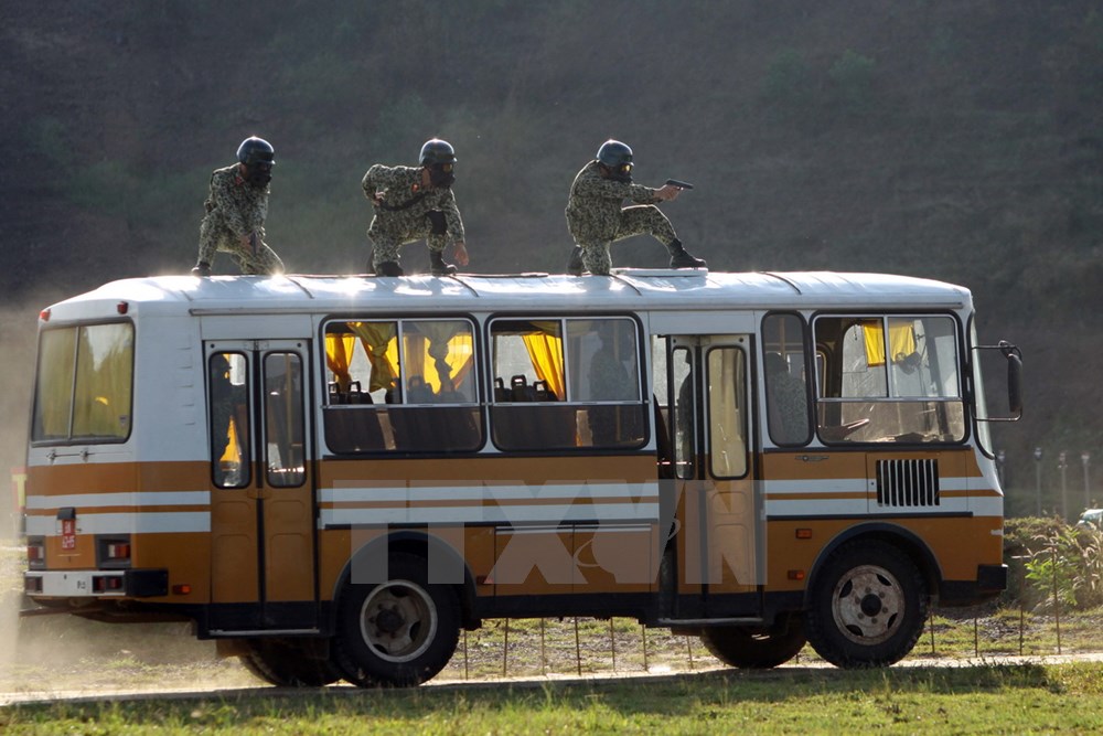 Diễn tập của lực lượng đặc c&ocirc;ng