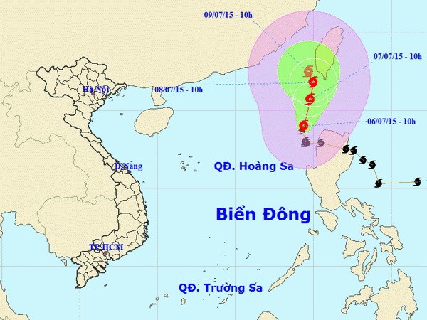 Bão số 2 gây ra gió mạnh cấp 6