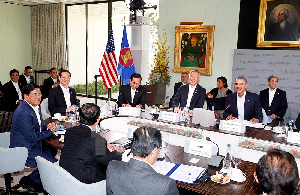 Thủ tướng Nguyễn Tấn Dũng dự phiên họp tại Hội nghị cấp cao đặc biệt ASEAN-Hoa Kỳ. (Ảnh: Đức Tám-TTXVN)