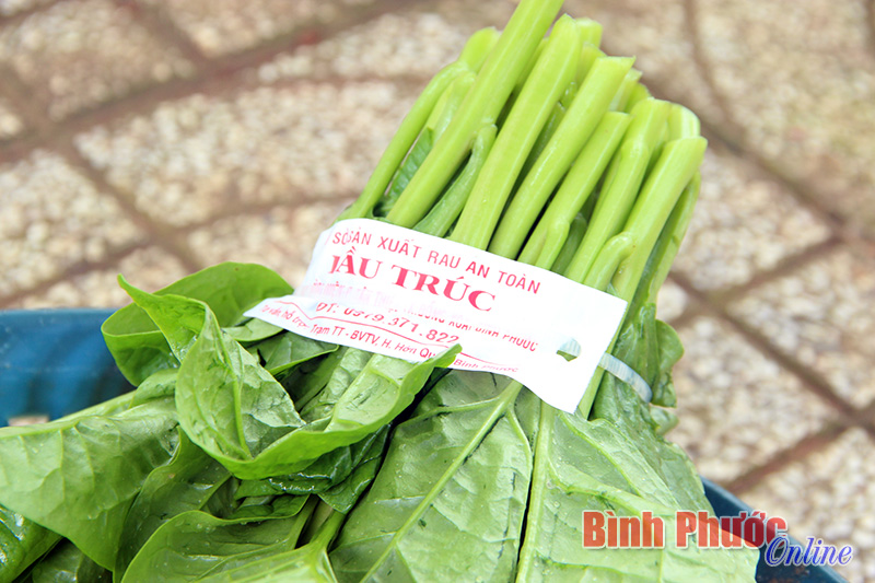 Mỗi nhãn mác trên bó rau và công bó rau tăng thêm ít nhất 1.000 đồng nhưng giá bán vẫn bằng rau không rõ nguồn gốc