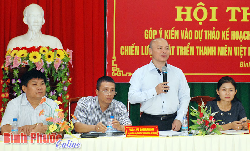 Ông Vũ Đăng Minh, Vụ trưởng Vụ công tác Thanh niên phát biểu kết luận tại hội nghị