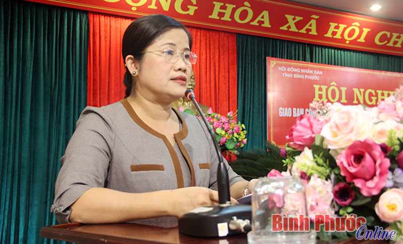 Phó bí thư Thường trực Tỉnh ủy, Chủ tịch HĐND tỉnh Trần Tuệ Hiền phát biểu chỉ đạo hội nghị