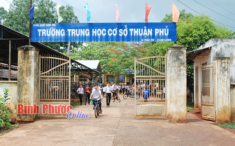 Trường THCS Thuận Phú đang trong quá trình đầu tư để đạt chuẩn quốc gia mức độ 1