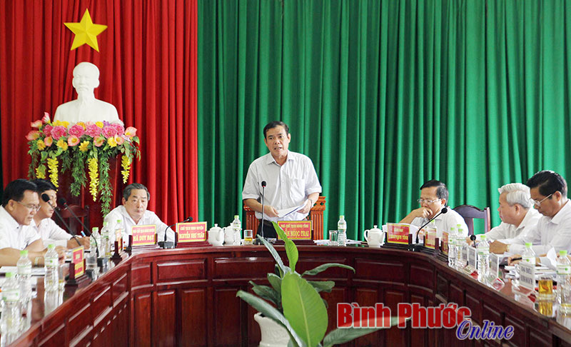 Ph&oacute; chủ tịch HĐND tỉnh Trần Ngọc Trai ph&aacute;t biểu tại buổi giảm s&aacute;t