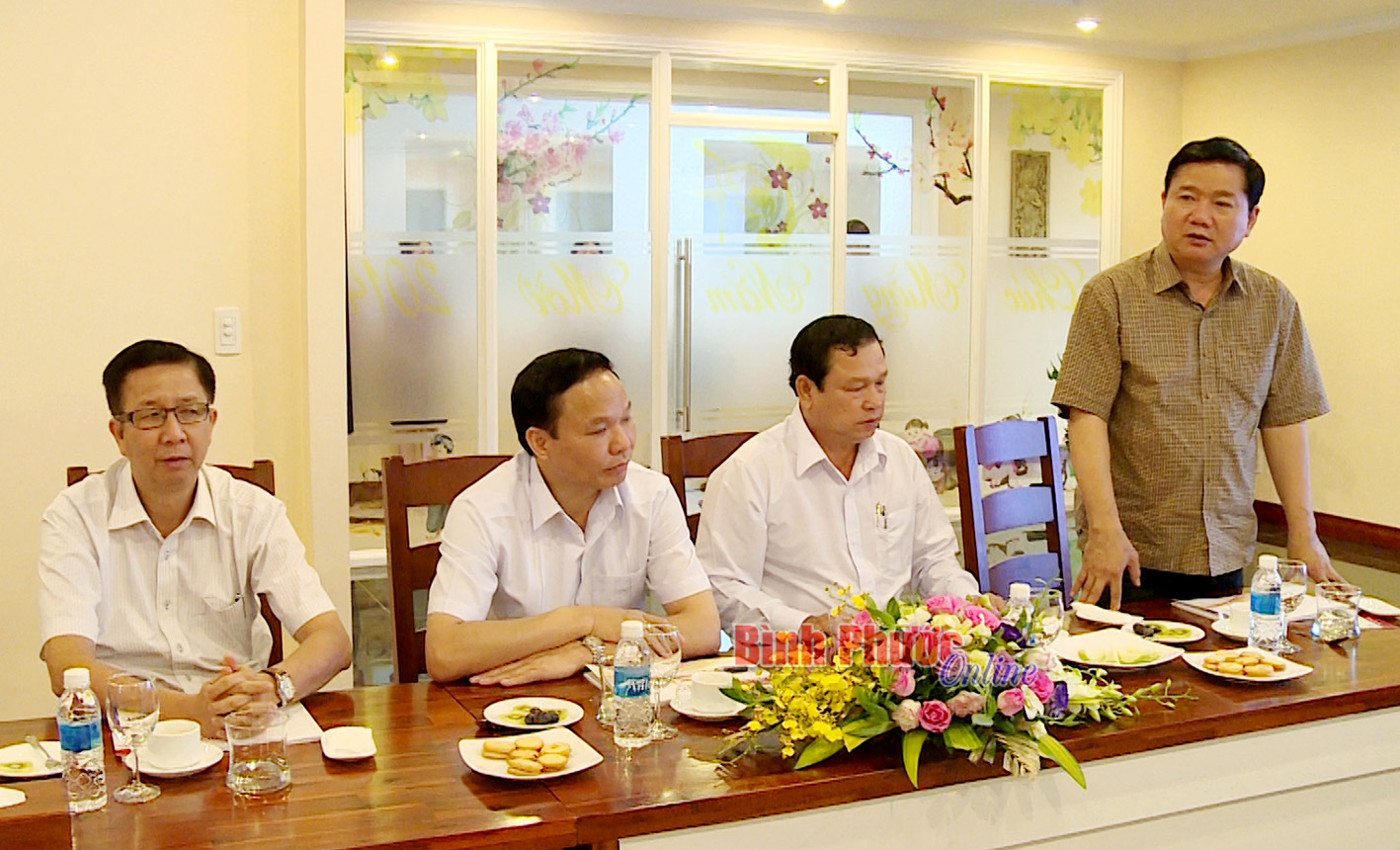 Đồng chí Đinh La Thăng, Ủy viên Bộ Chính trị, Bí thư Thành ủy TP. Hồ Chí Minh phát biểu tại buổi làm việc