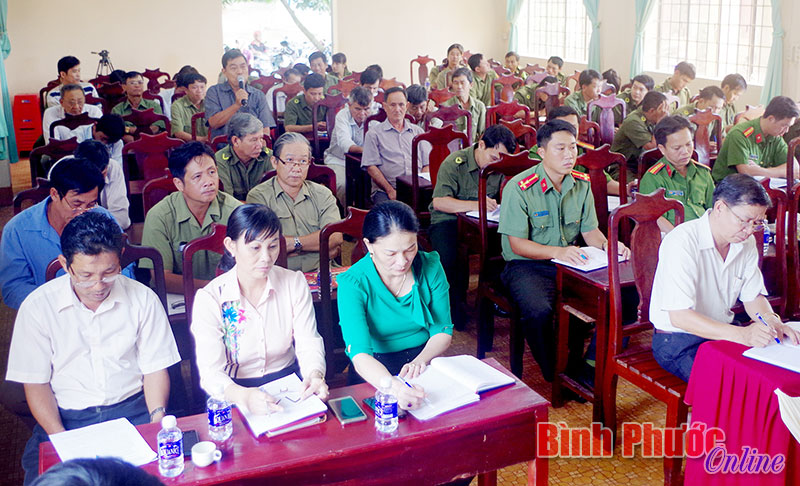 Tuyên truyền pháp luật và tiếp thu ý kiến đóng góp của nhân dân đối với lực lượng công an tổ chức tại xã Lộc Tấn (ảnh minh họa) - Ảnh: Gia Nghĩa