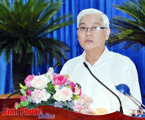 Bí thư Tỉnh ủy Nguyễn Văn Lợi chỉ đạo hội nghị