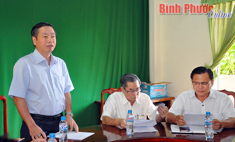 Phó chủ tịch UBND tỉnh Huỳnh Anh Minh kết luận tại buổi làm việc