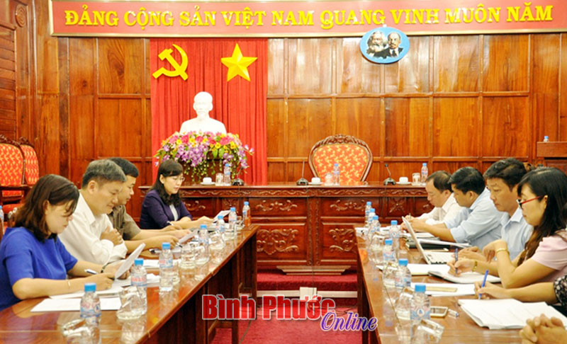 Ph&oacute; chủ tịch UBND tỉnh Huỳnh Thị Hằng kết luận tại buổi l&agrave;m việc