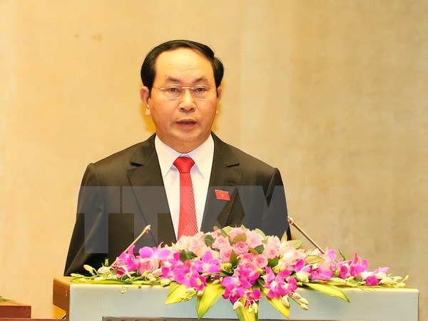 Chủ tịch nước Trần Đại Quang. 