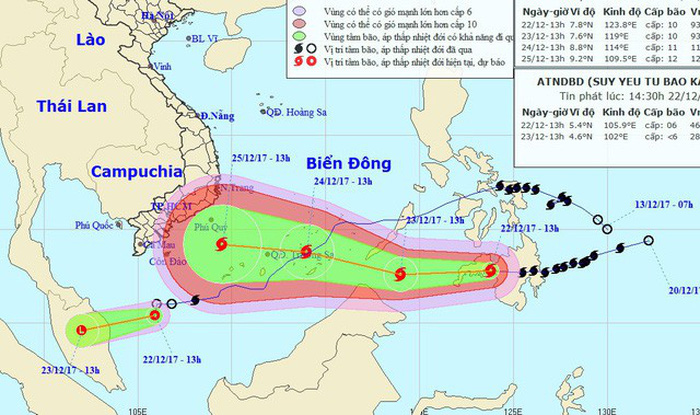 4 ngày phức tạp và nguy hiểm của bão Tembin - Ảnh 3.