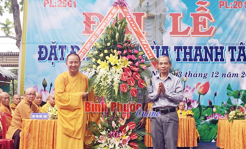 Đặt đá xây dựng chùa Thanh Tâm