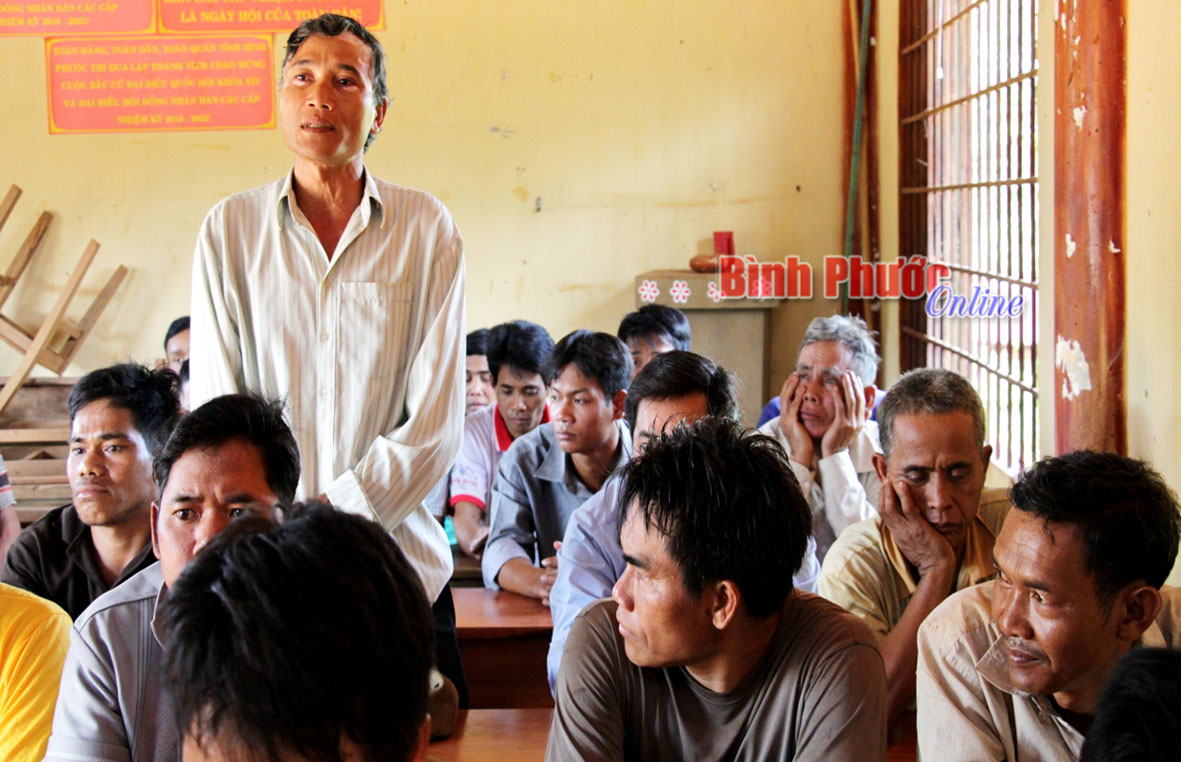 Người dân Bình Giai mong muốn được các cấp chính quyền quan tâm đầu tư xây dựng hạ tầng cơ sở để phát triển kinh tế