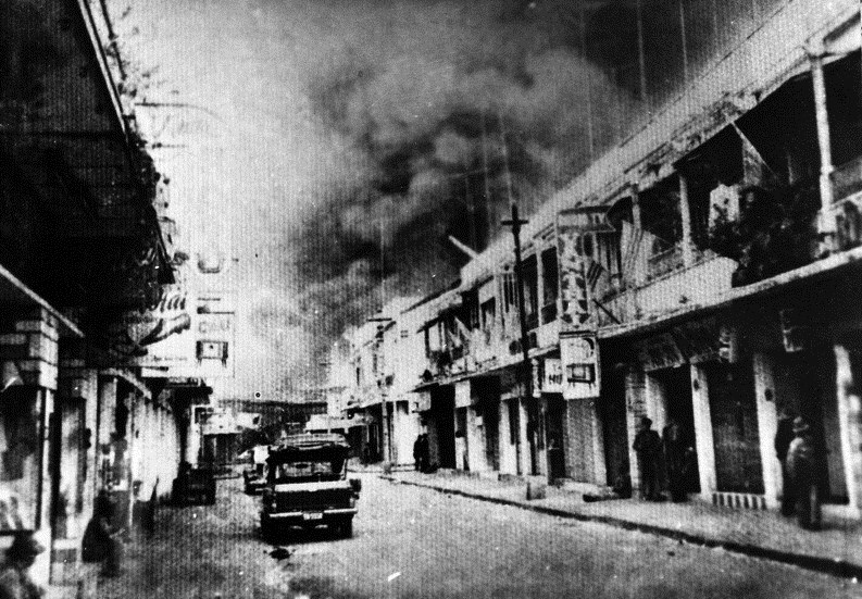 Qu&acirc;n giải ph&oacute;ng l&agrave;m chủ đường L&ecirc; Lợi ở S&agrave;i G&ograve;n (1968). (Ảnh: Tư liệu TTXVN)