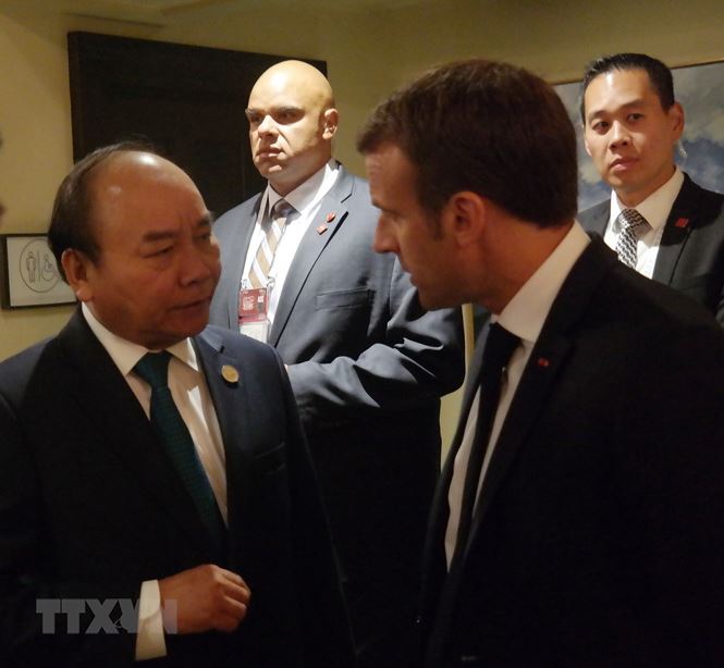 Hình ảnh Thủ tướng Nguyễn Xuân Phúc gặp gỡ các lãnh đạo thế giới - ảnh 7