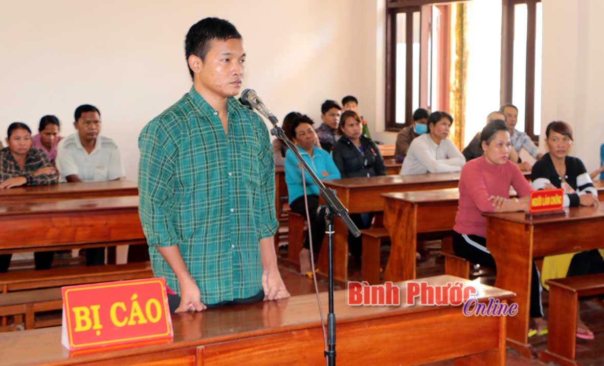 Bị cáo Thạch Trọng tại phiên xét xử