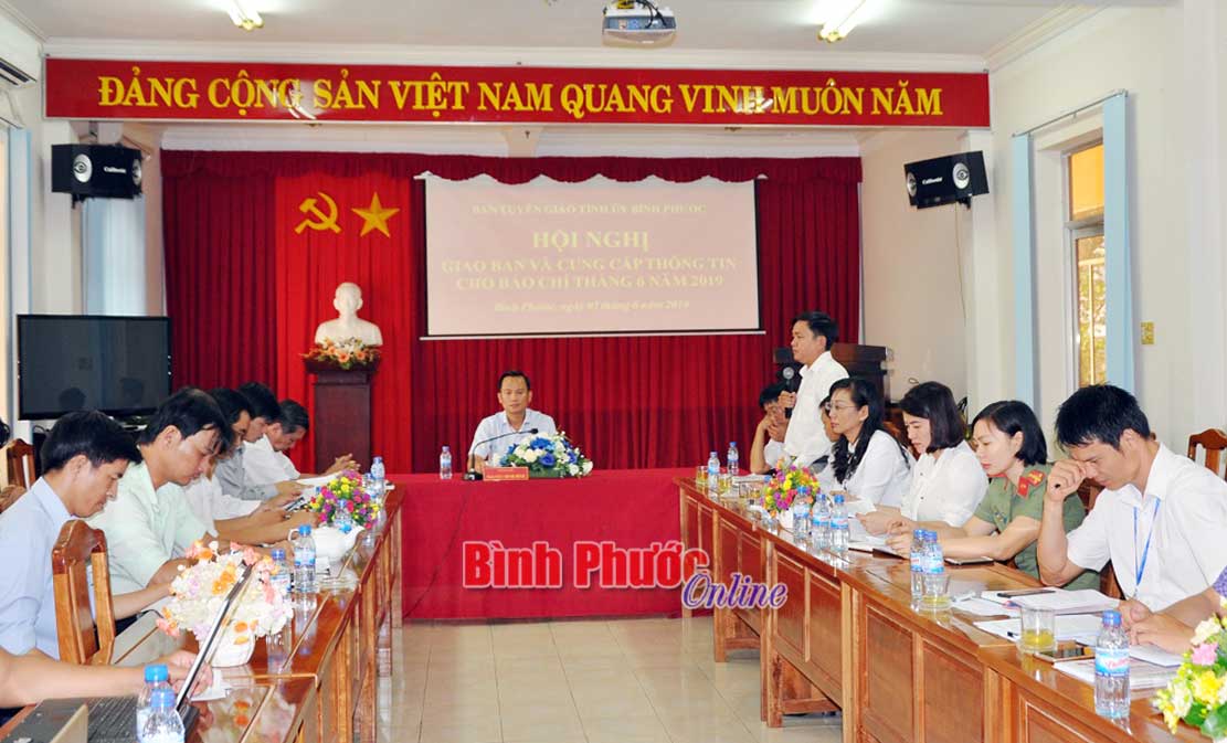 Hội nghị cung cấp thông tin báo chí tháng 6