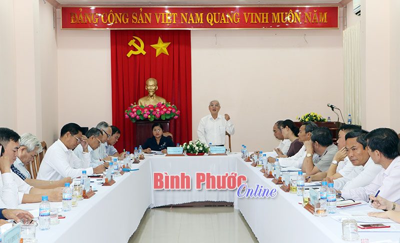 Hội nghị liên tịch chuẩn bị kỳ họp HĐND tỉnh giữa năm 2019