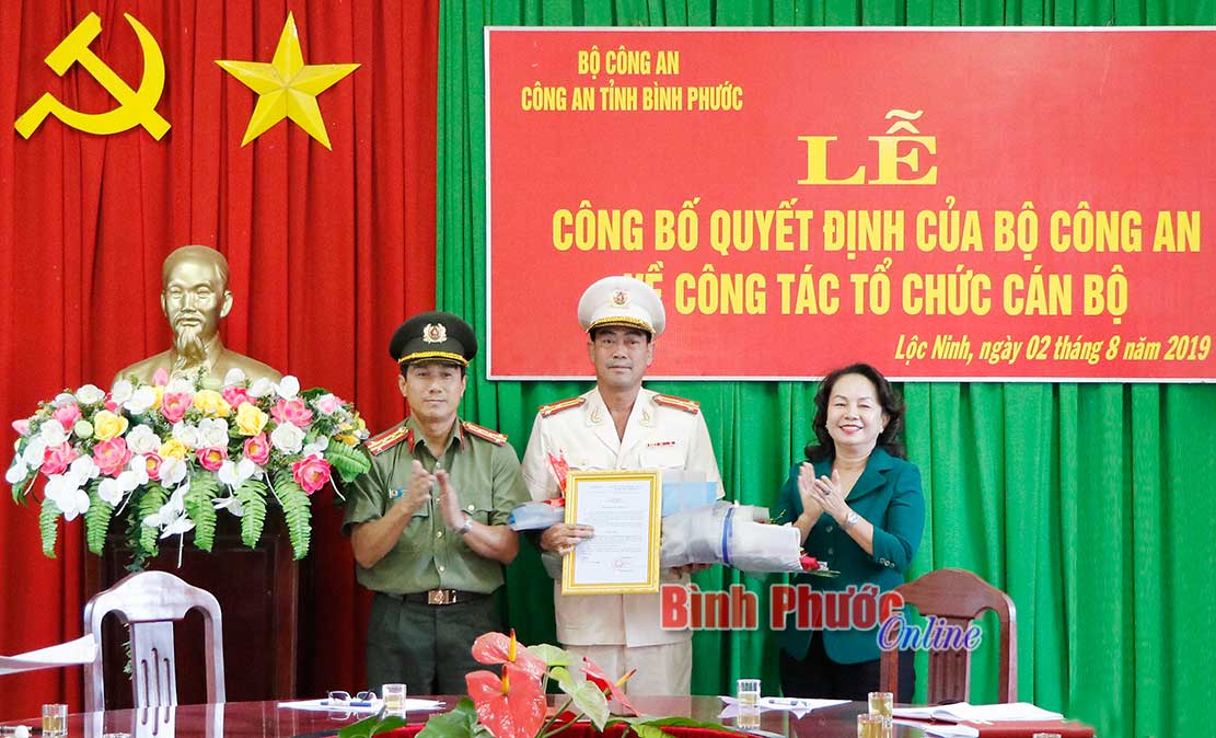 Huyện Lộc Ninh có trưởng công an mới