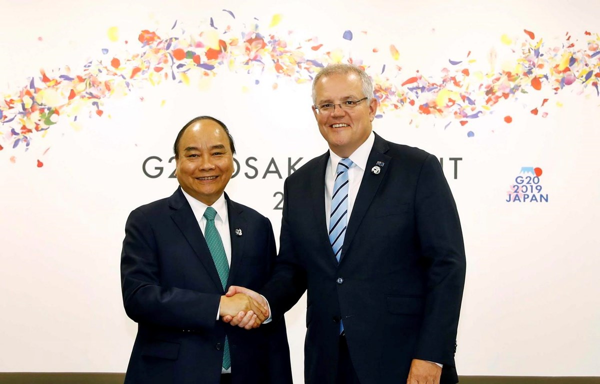 Thủ tướng Nguyễn Xuân Phúc gặp Thủ tướng Australia Scott Morrison ở G20,ếnthămcủaThủtướngAustraliasẽtạođộnglựctriểnvọngmớ<strong>soi keo verona</strong> tổ chức tại thành phố Osaka của Nhật Bản. (Ảnh: Thống Nhất/TTXVN)