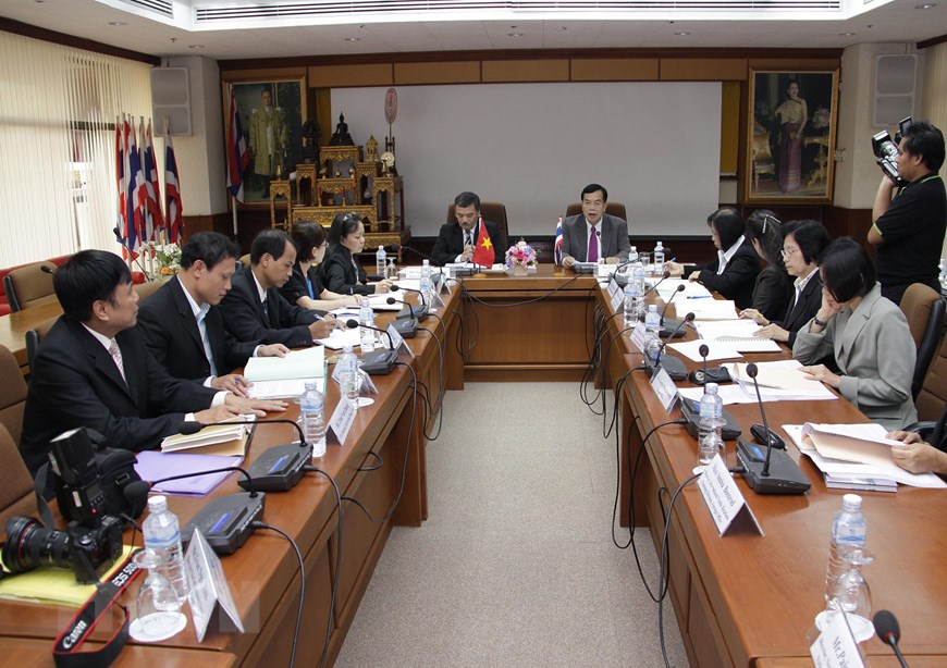  Kỳ họp Ủy ban kỹ thuật hỗn hợp lần thứ 8 giữa Thông tấn xã Việt Nam và Cục Quan hệ công chúng Thái Lan (PRD), ngày 18/8/2011, tại Bangkok. (Ảnh: TTXVN)