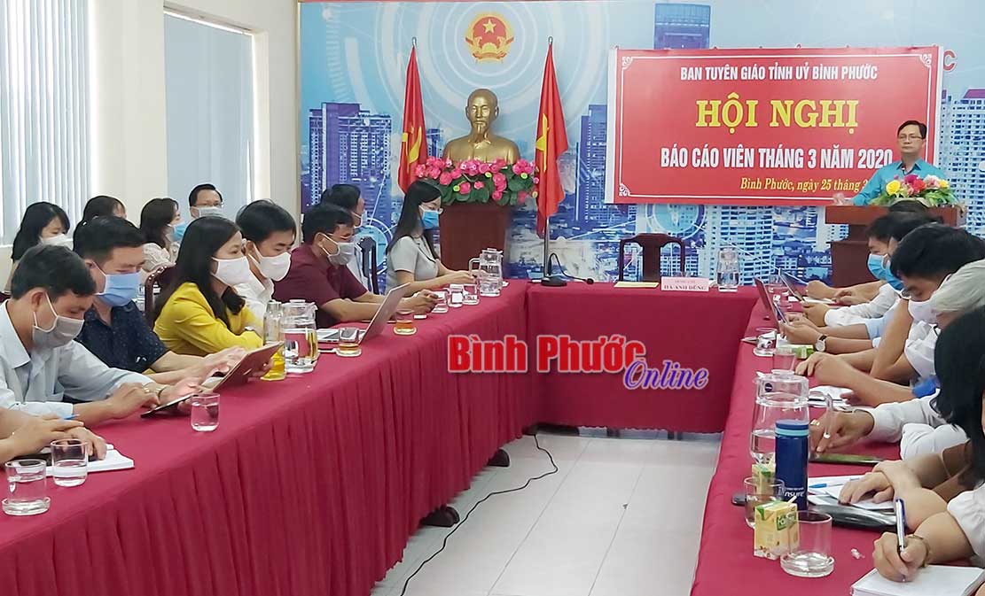 Hội nghị trực tuyến báo cáo viên tháng 3