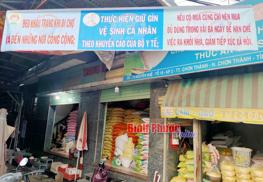 Thị trường hàng hóa, thực phẩm các chợ ở Chơn Thành giữ bình ổn