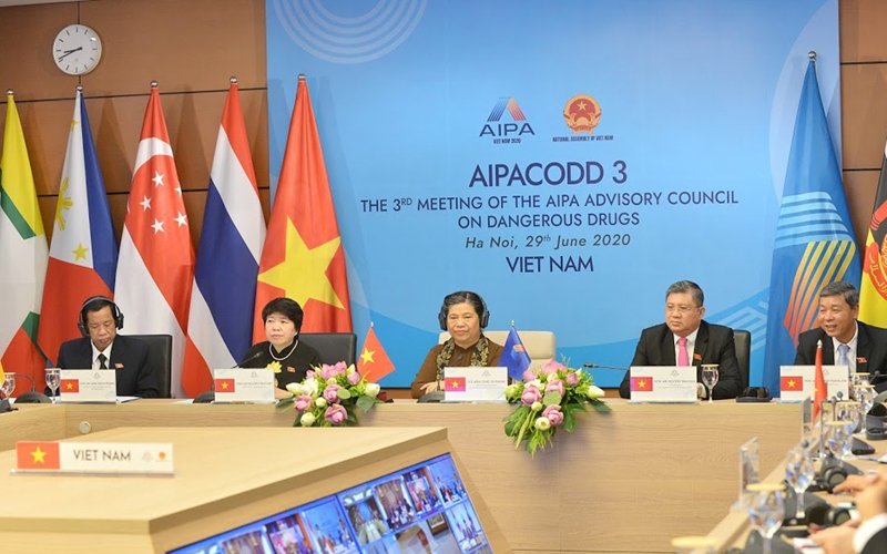 Hội nghị trực tuyến Hội đồng tư vấn Liên minh nghị viện các quốc gia Đông Nam Á về ma túy