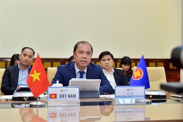 Quan chuc cao cap ASEAN cap Thu truong Ngoai giao hop truc tuyen hinh anh 1