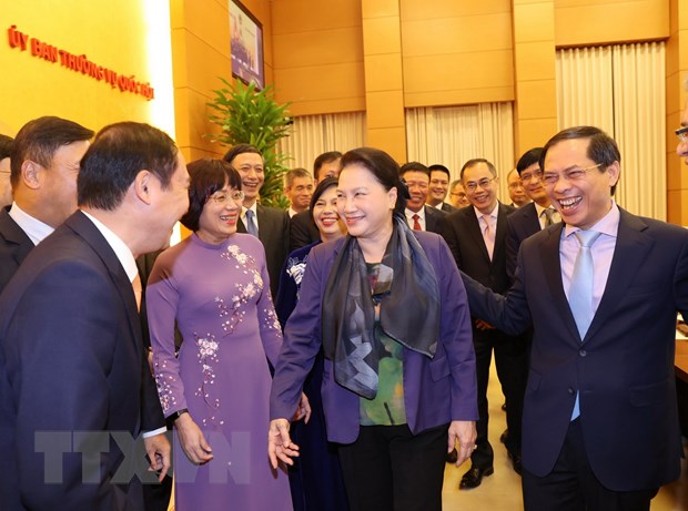 Chu tich Quoc hoi tiep dai su, truong dai dien Viet Nam o nuoc ngoai hinh anh 1