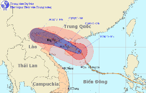 Hôm nay, bão mạnh cấp 8 đổ bộ vào Bắc bộ